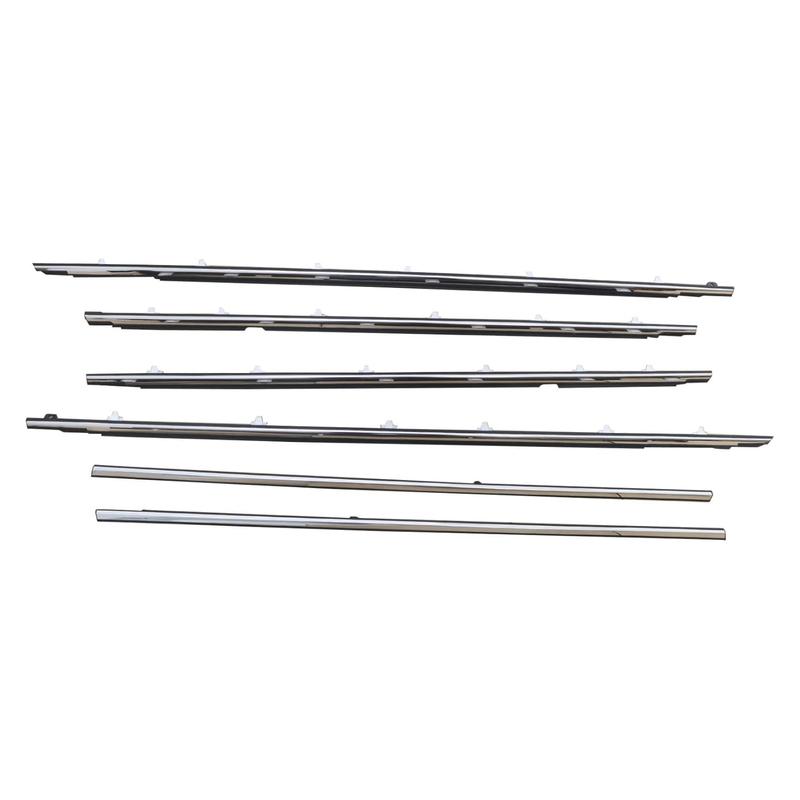 Artudatech 6PCS Door Belt Molding For Toyota Land Cruiser 80 Series 1991 1992 1993 1994 1995 1996 1997