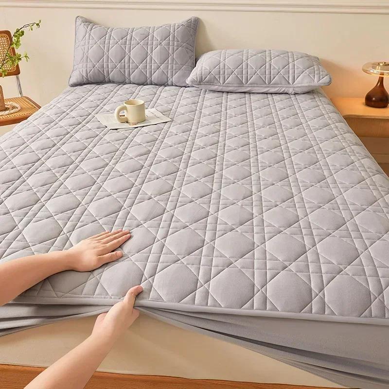 A-Class Cotton Mattress Protector - Waterproof, Antibacterial, Hypoallergenic, Ensure a Healthy and Cozy Sleep Environment