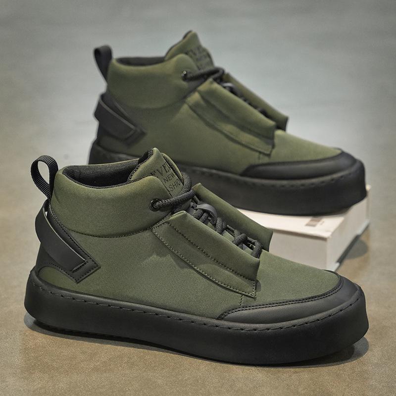 

Зимняя мужская обувь молодежная спортивная универсальная удобная повседневная обувь для серфинга ретро износостойкая с высоким берцем оснастка модные ботинки обувь для хлеба 39