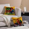 Cute Funny M&Ms Chocolate Pillow Case Double-Sided Plush Sofa Cushion Covers Organic Breathable Invisible Zipper