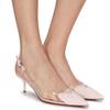 Sapatos de Salto Alto Pontiagudos com Plataforma Transparente e Aplicações em Forma de Coração para Noite