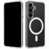 For Samsung Galaxy S25 Clear Case WANLONFENG LM1 Series Compatible with MagSafe with 2Pcs Screen Films (Big Lens Hole)
