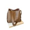 Premium texture foreign style popular shoulder bag 2025 new women's leisure simple large capacity versatile solid color bucket bag