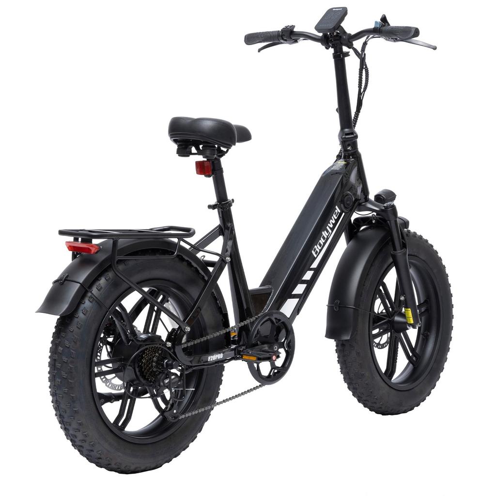 Bodywel F20PRO 20 Inch All Terrain Snow Electric Bicycle 500W Brushless Motor 48V18Ah Battery Outdoor E-Bike With 130 Kilometer Ultra Long Range