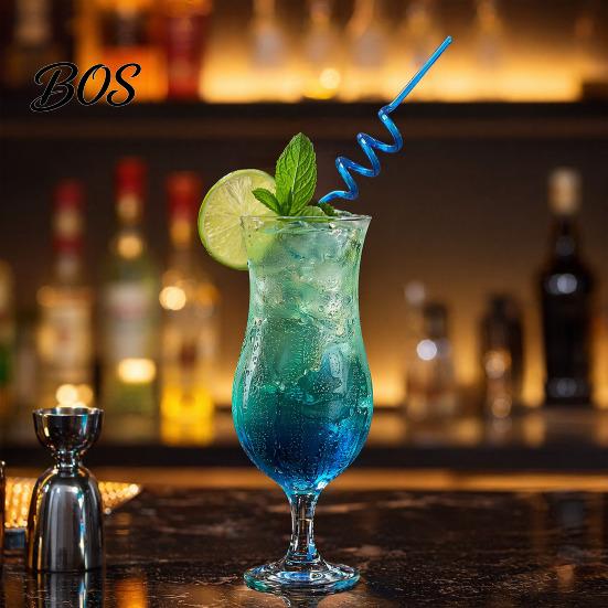 Creative Plastic Straws 10PCS Spiral Straws, Colorful Twisted Translucent Drinking Food-Grade And Cold Drink PETG Reusable Party Accessories