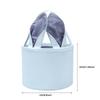 Lightweight Foam Yarn Easter Bag Monochrome Rabbit Ear Easter Basket Handheld Easter Rabbit Storage Bag Easter