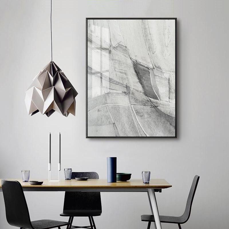 Abstract Poster Black and White Stone Marble Texture Wall Art Print Canvas Painting Morden Pictures for Living Room Decoration