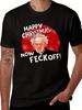 Mens Unisex Black Father Ted Father Jack Christmas TShirt Retro Irish TV Series Collectible Tee with Iconic Characters