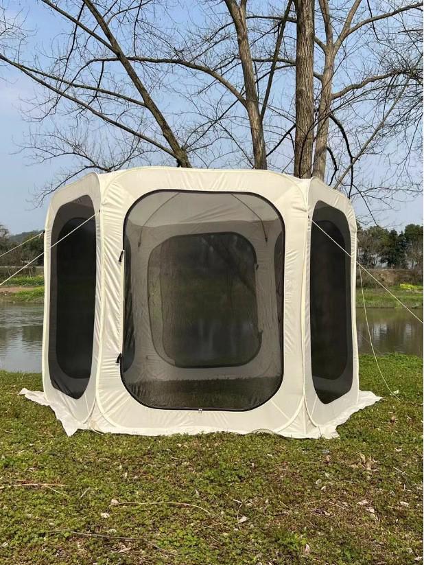 Outdoor Mosquito Repellent Six-Sided Mesh Tent: Quick-Open, Sun-Shading, Portable for Summer Camping