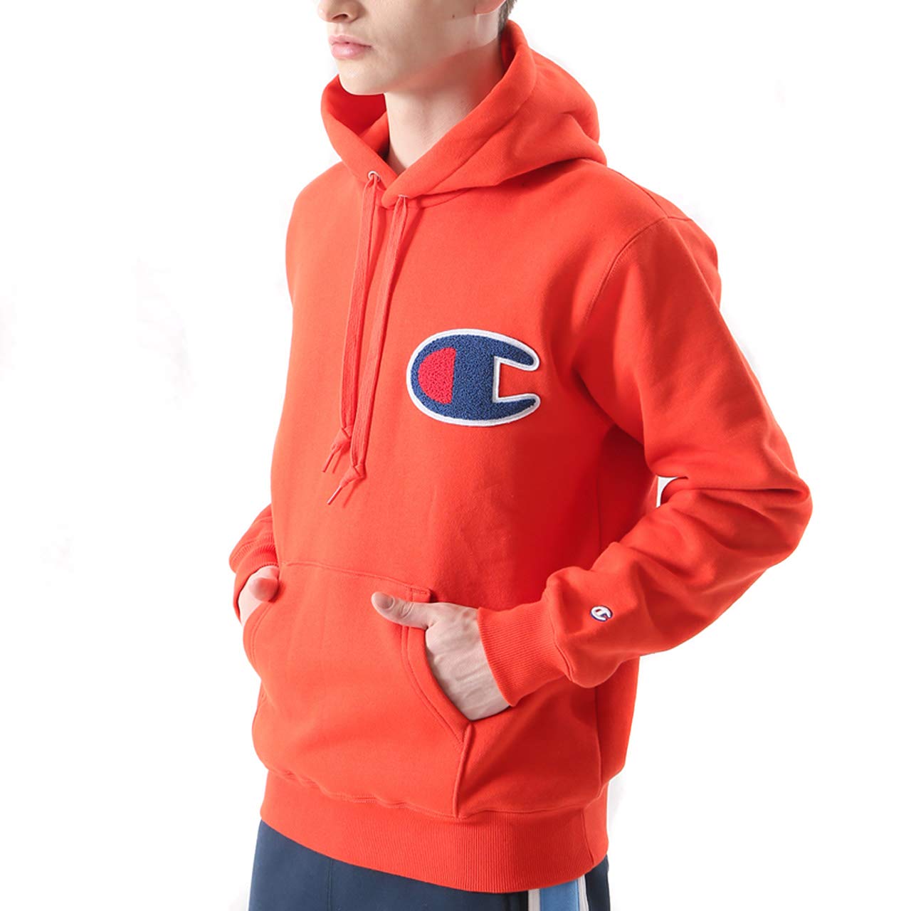 

[Champion] Men s Big Logo Pullover Sweat Hoodie Action Style C3-E127 Orange 3XL помаранчевий