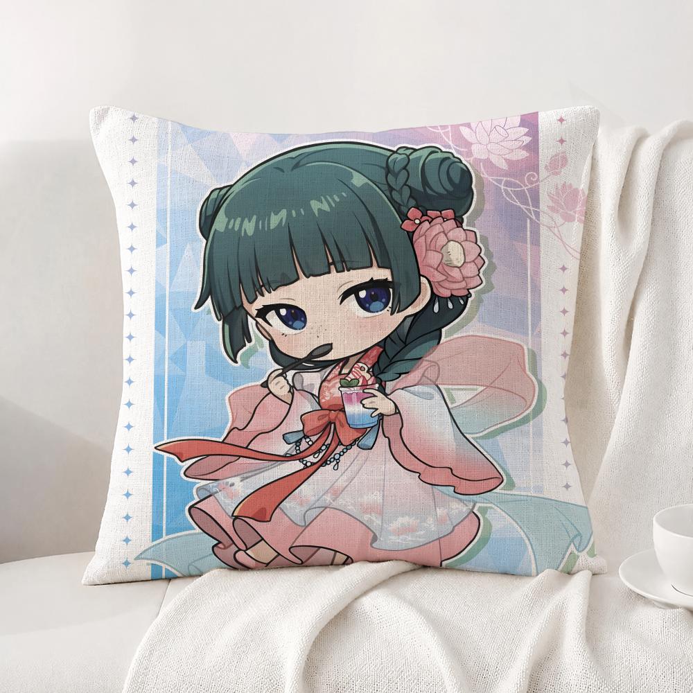 Anime The Apothecary Diaries Cushion Cover Natural Linen Pillowcase Set AllinOne Decor Cushion Cover for Sofa Bedroom Chair