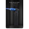 HONEST Gas Lighter Jet Butane Cigar Lighter Windproof Kitchen Tube Barbecue Metal Jewelry Welding Lighter Outdoor Gadgets ForMen