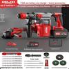 DELIXI Cordless Brushless Rotary Hammer & Chipping Drill CN Plug (adapter Included)