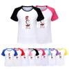 5443 Camiseta Raglan Estampada Dr Seuss para Meninos e Meninas