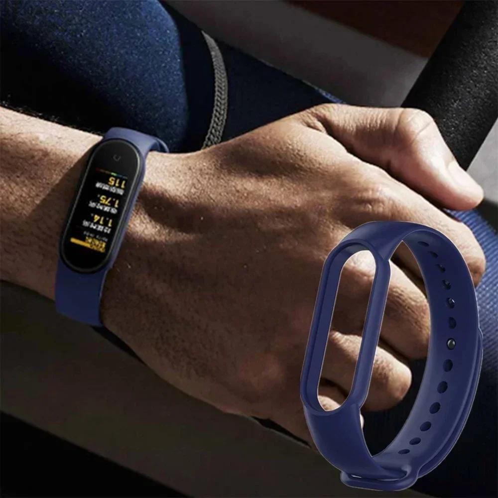 Watch Strap For Xiaomi Mi Band 7 6 5 4 3 Wristband Silicone Bracelet Wrist Straps MiBand 3/4 Band5 Band6 Smart Watch Accessories