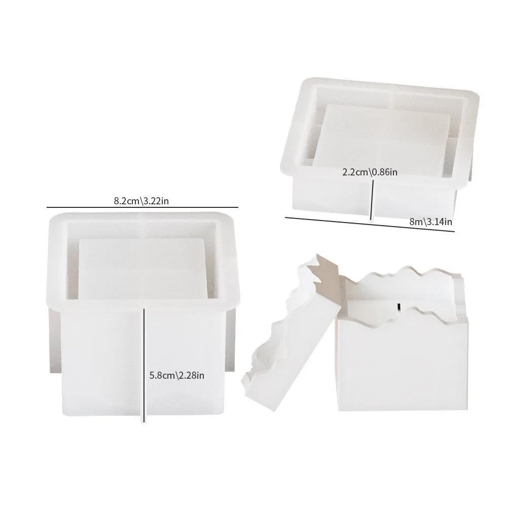 DIY Square Round Irregular Splicing Storage Jar Resin Mold Aromatherapy Plaster Candle Cup Silicone Mold