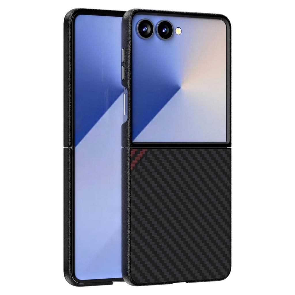 ABEEL For Samsung Galaxy Z Flip7 5G Magnetic Case Carbon Fiber Texture Back Cover