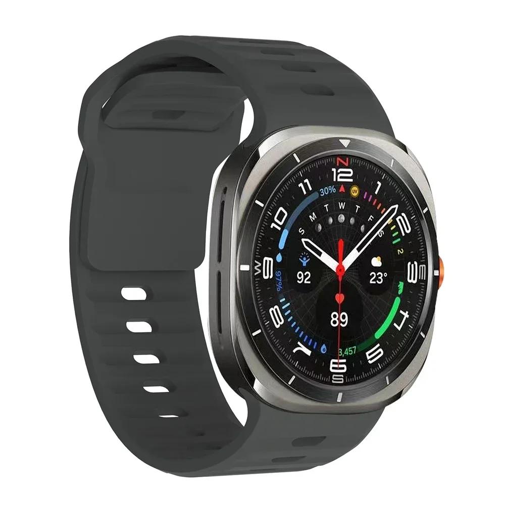 Silicone Band For Samsung Galaxy Watch Ultra 2025 47mm Bracelet Samsung Galaxy Ultra 47mm No Gaps Strap Correa Sport Accessories