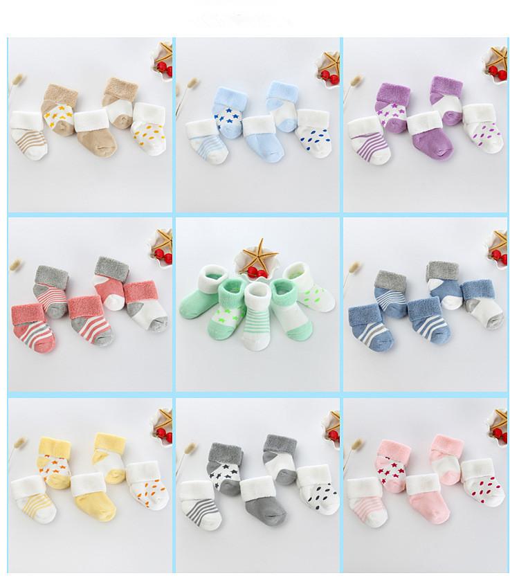 5 Paar/Los 0 bis 24M Neugeborenes Baby Frotteesocken Neuankömmling Winter Warme Socken Für Säuglinge Mädchen Jungen Dicke Socke Für Kleinkind