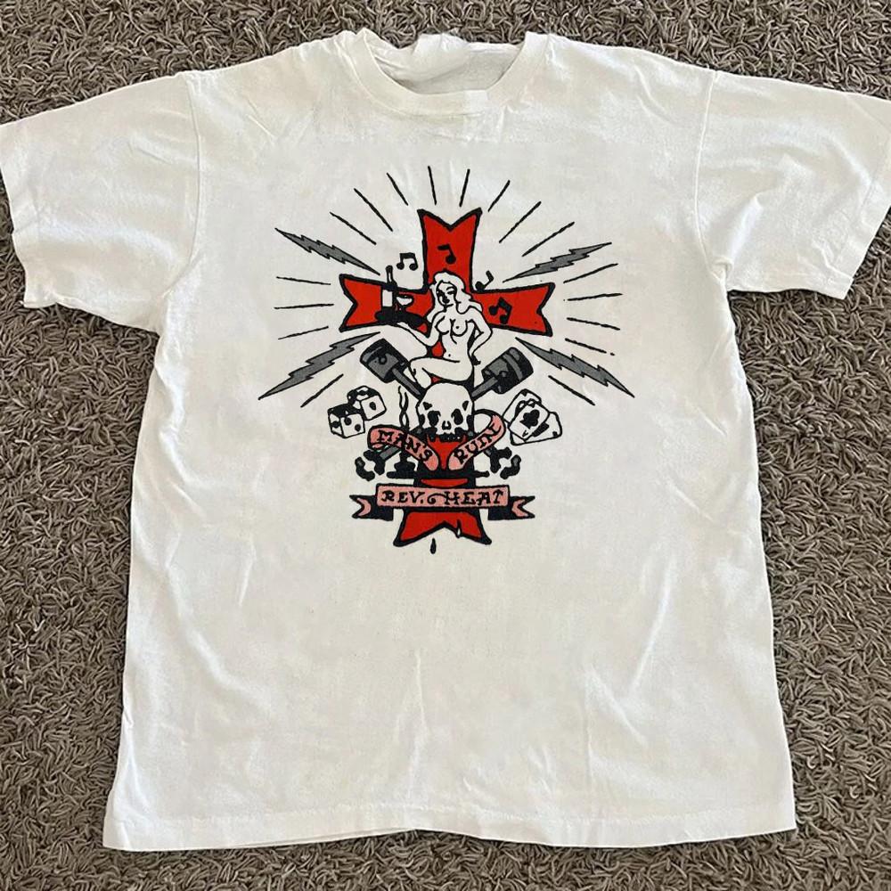 

Вінтажний білий бавовняний светр Reverend Horton Heat Унісекс Концертний S до 5XL TR342 Унісекс Футболка S
