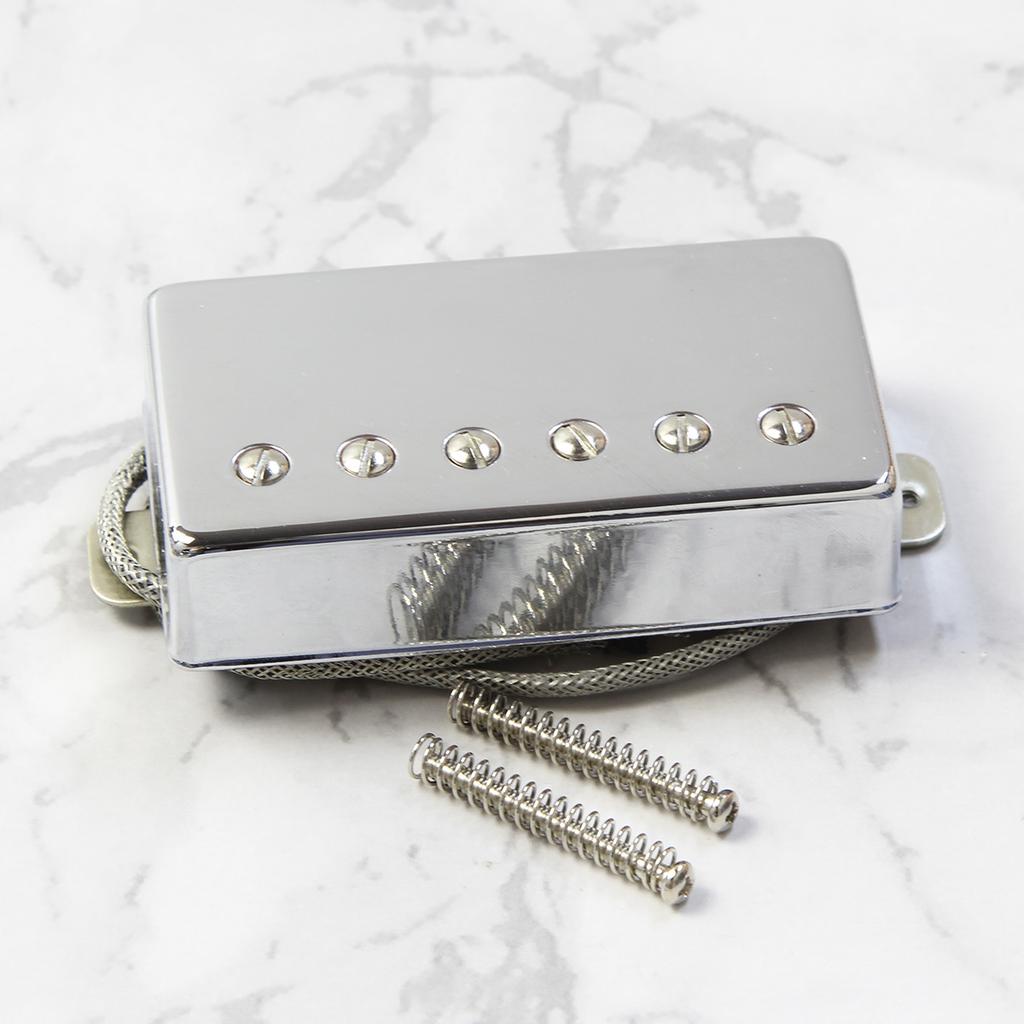 FLEOR 1pc Alnico 5 Pickup Guitar Humbucker Pickup for LP Guitar, Neck or Bridge,Chrome /Gold/Black