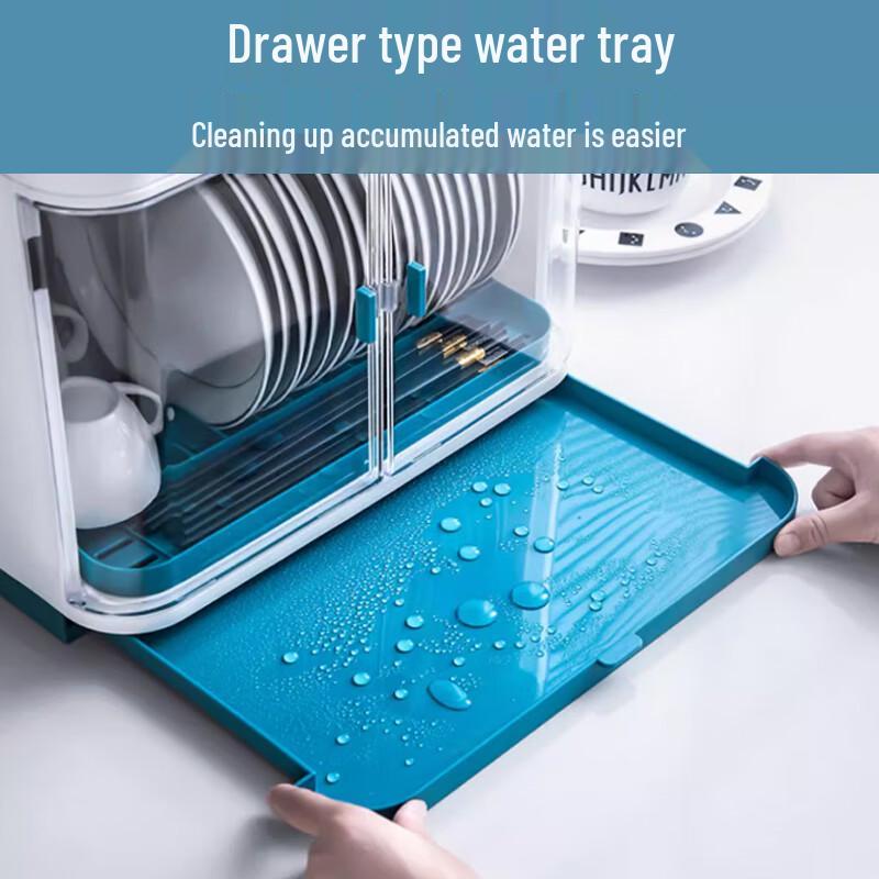 Kitchen Dish Drying Rack with Lid