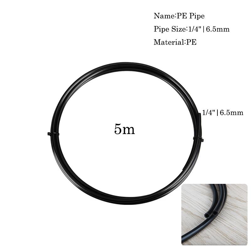 5pcs Misting Nozzles 1/4 Inch Quick Connector Sprayer Holders 5m Tube 5pcs End Plug Misting Sprayers For Mist Cooling System