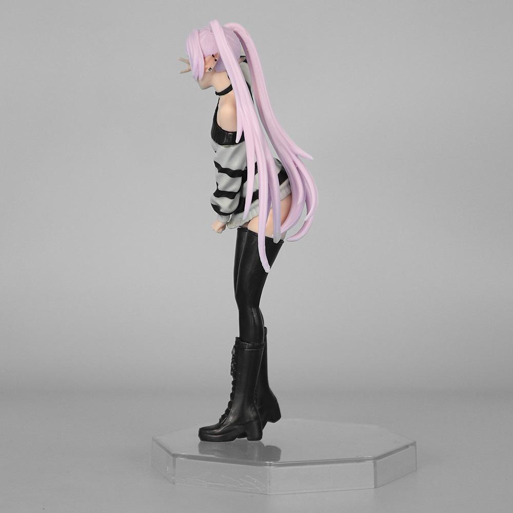Frieren Beyond Journey’s End Anime Model Figure Sweater Cute Girl Statue Doll Standing Posture Scene Gift
