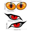 Simulated Eye Car Body Stickers Scratch Concealer Flexible Adhesive Decoration For Vehicle And Doors