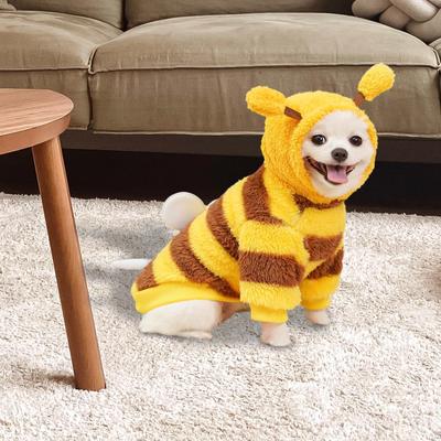 Bee Costume Hooded Party Decoration Comfortable Funny Cat Puppy Clothing Halloween Accessories