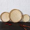 Hand-Woven Natural Bamboo Trays And Winnowing Baskets Are Suitable For Storing And Holding Food And For Home Decoration