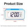 Ceas de masă electronic digital multifuncțional Snooze cu lumină de noapte LED Mini cu alarmă electronică pentru copii cu calendar și temperatură