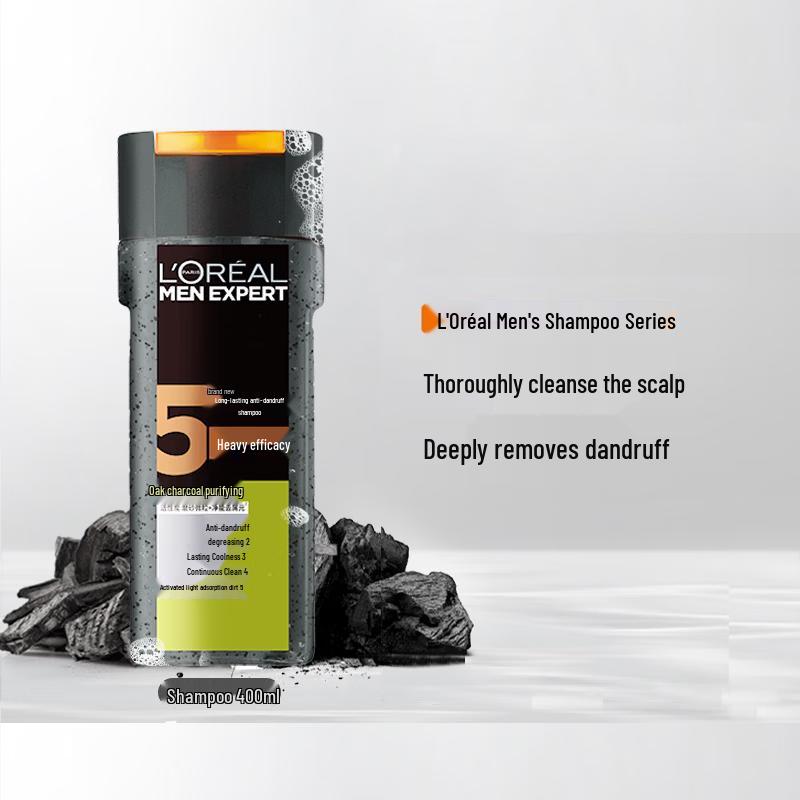 L'Oréal Men Expert Oak Charcoal Anti-Dandruff Shampoo