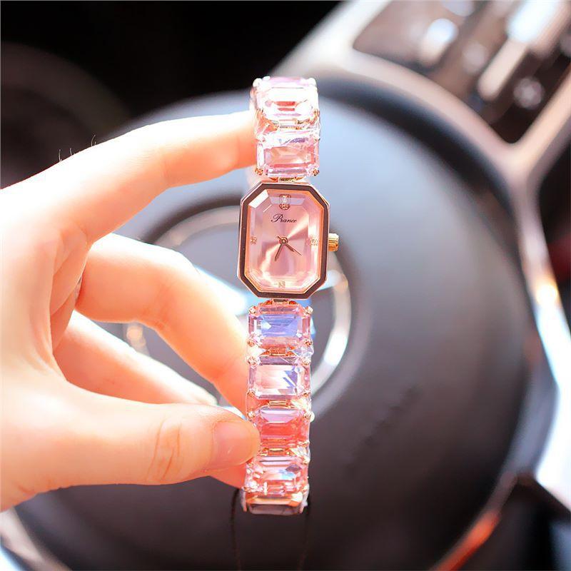 UTHAI CQ354 Fashionable Women Watch Rectangular Braceletfashionable Quartz Watchlight Luxury Clock Giftwatches for Woman