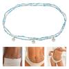 DIY Bohemian Seed Beaded Waist Chain Pearl Shell Waist Belt  For Female Women Lady Girl