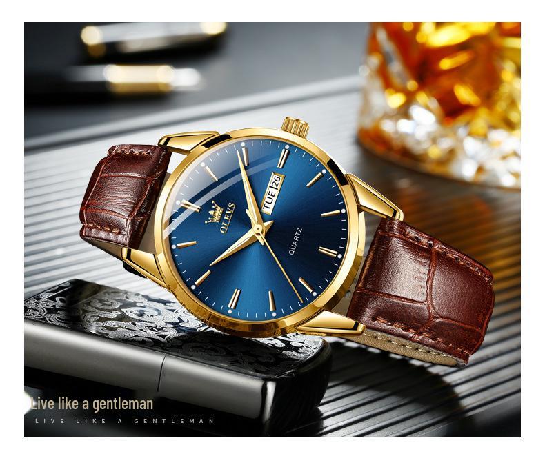 Oulishi Men's Waterproof Quartz Business Watch