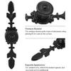Pull Handle, Vintage Style Zinc Alloy Door Knob with Screw, Fit for Drawer Cabinet, 4-Pack (Black)