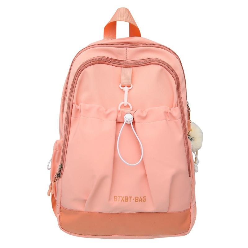 New Simple and Fashionable Niche Design Student Schoolbag Female Junior High School Student Versatile Backpack