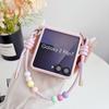 Wrist Strap Dopamine Color Palette for Hinge Protection Phone Case for Samsung Galaxy Z Flip 7 FE 6 5 5G Shockproof Cover