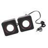 Mini Cube USB Stereo 3.5mm Jack Wired Speaker For Desktop Laptop PC Computer(Double Track)