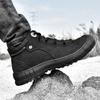 Fashion Men's Winter Boots Outdoor Warm Snow Shoes Men Casual Genuine Leather Sneakers 2024 Luxury Male Hiking Shoes Man Ankle Tooling