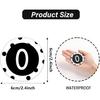 49pcs Magnetic Numbers Stylish Accents, 2.3’’ Round Magnetic Numbers 0-36 with Blank Writable Calendar Accents for Whiteboard Back to Teaching
