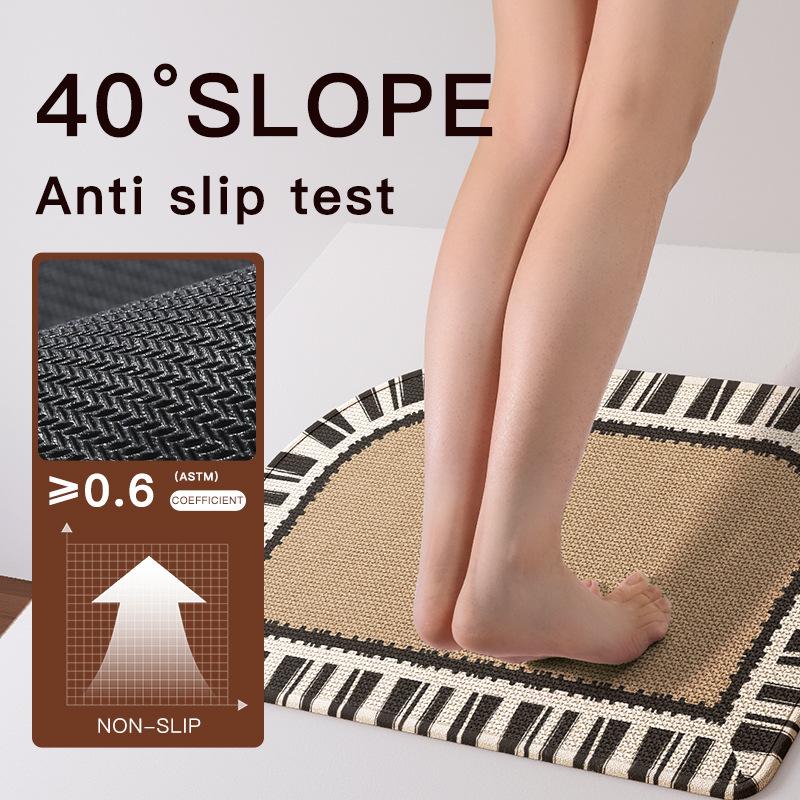 Bathroom Floor Mat, Bathroom Door Mat, Absorbent Carpet, Door Non-Slip Stepping Foot Mat, Toilet, Bathroom Quick-Drying Mat