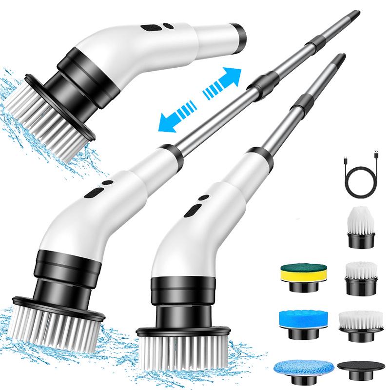 Dual-Use Powerful Handheld Electric Cleaning Brush for Bathroom, Glass, Kitchen, and Toilet