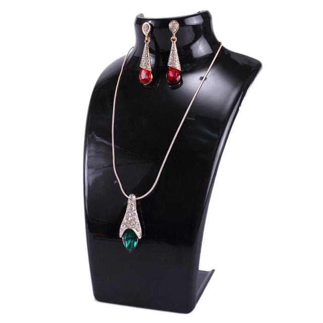 New Acrylic Mannequin Necklace Display Bust Stand Jewelry Holder Rack For Necklaces Pendant Earrings Display Stand Shelf