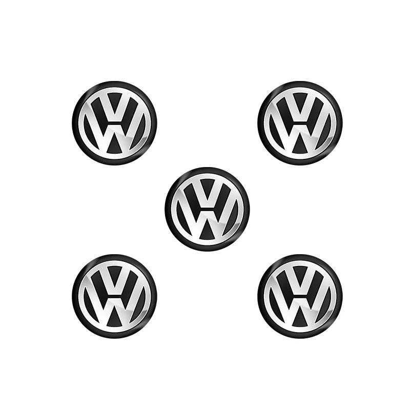

For VW Volkswagen Jetta MK5 Golf 11mm Metal Car Remote Key Sticker Aluminum Emblem Decoration Decal For Volkswagen CC Lavida Cad