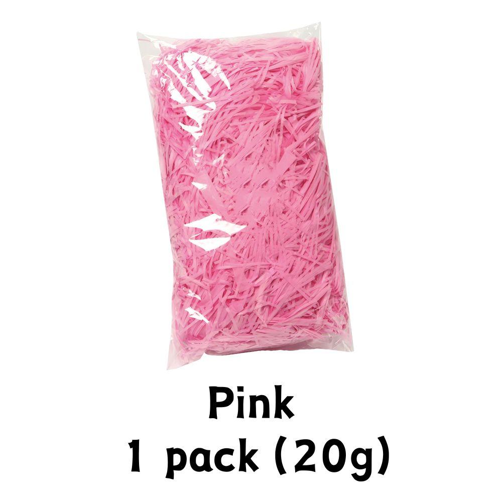 20g Raffia Grass Shredded Paper, Pink/Green/Blue Basket Filler, Gift Box Packing Material, for Birthday Party Decoration YMY