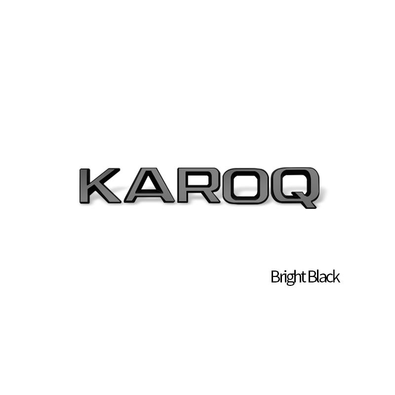 MBOF6 Car-Styling Metal Emblem Bright Black Badge For Skoda Laurin & Klement 4x4 Yeti Octavia Superb Fabia Kamiq Karoq Kodiaq Rapid