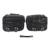 Motorcycle Saddlebags 30L Capacity PU Leather Waterproofing Side Luggage Bags Universal Fit for Motorcycles
