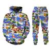 Christmas Series 3D Print Autumn Hoodies Pants Sets Men's Sweatshirts Sweatpants Two Piece Suits Outdoor Tracksuit Man Clothing
